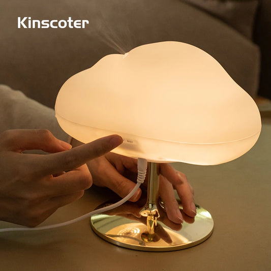 Kinscoter Cloud Aroma Essential Oil Diffuser 270ML USB Air Humidifier with LED Color Night Light for Aromatherapy Spa Home