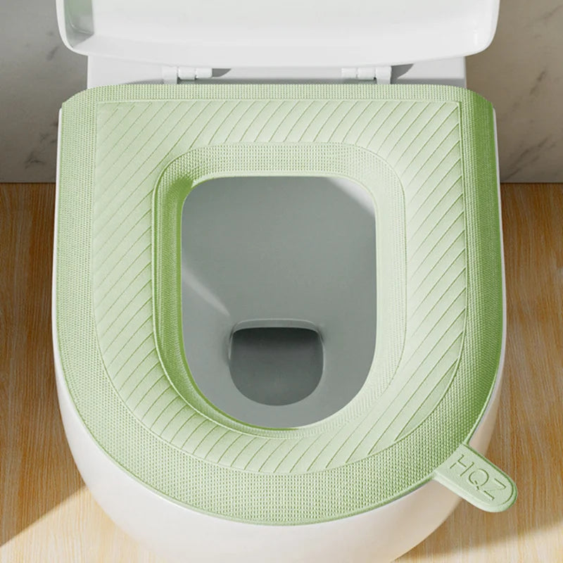 Waterpoof Soft Toilet Seat Cover Cushion Washable Closestool Mat O-shape Toilet Seat Bidet Toilet Cover Pad Bathroom Accessories