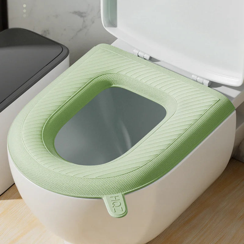 Waterpoof Soft Toilet Seat Cover Cushion Washable Closestool Mat O-shape Toilet Seat Bidet Toilet Cover Pad Bathroom Accessories